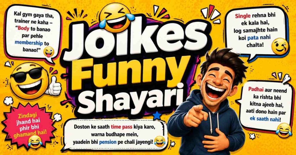200 Comedy Shayari in Hindi | Best Funny Shayari Collection