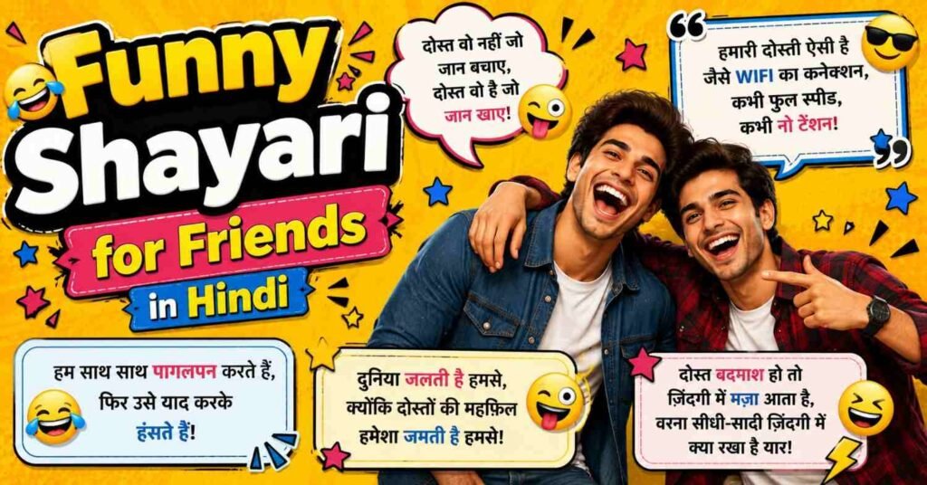 200 Comedy Shayari in Hindi | Best Funny Shayari Collection
