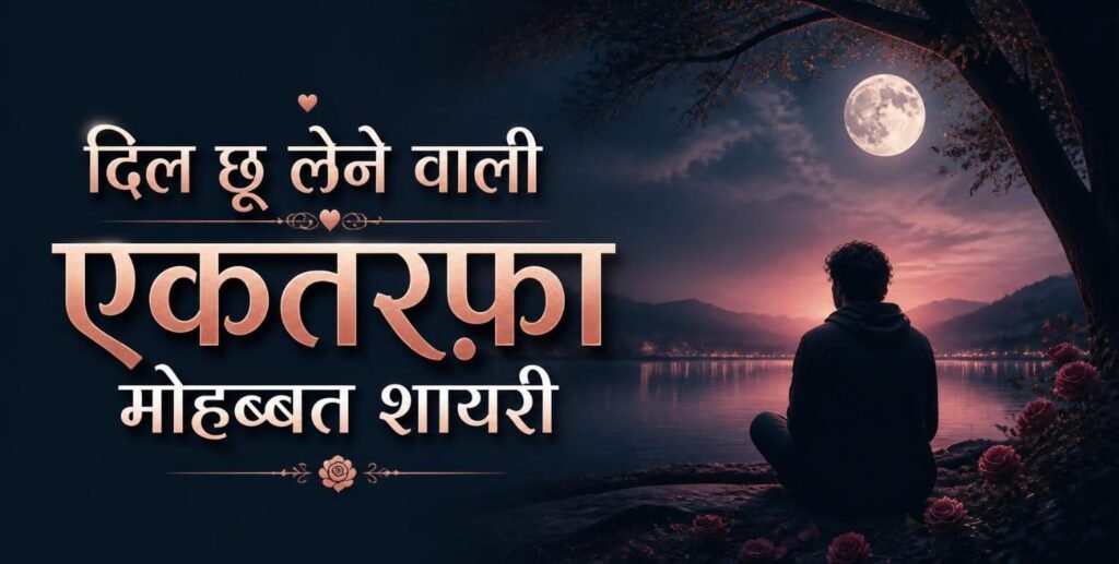 100+ One-Sided Love Shayari in English | Heart-Touching Unrequited Love Shayari