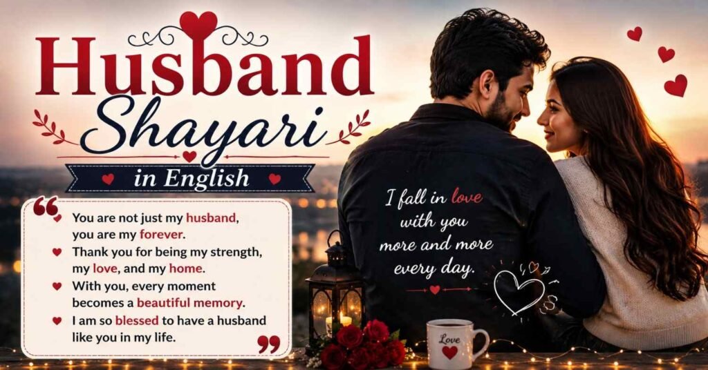  Best Husband Shayari | Love Shayari for Husband 2026