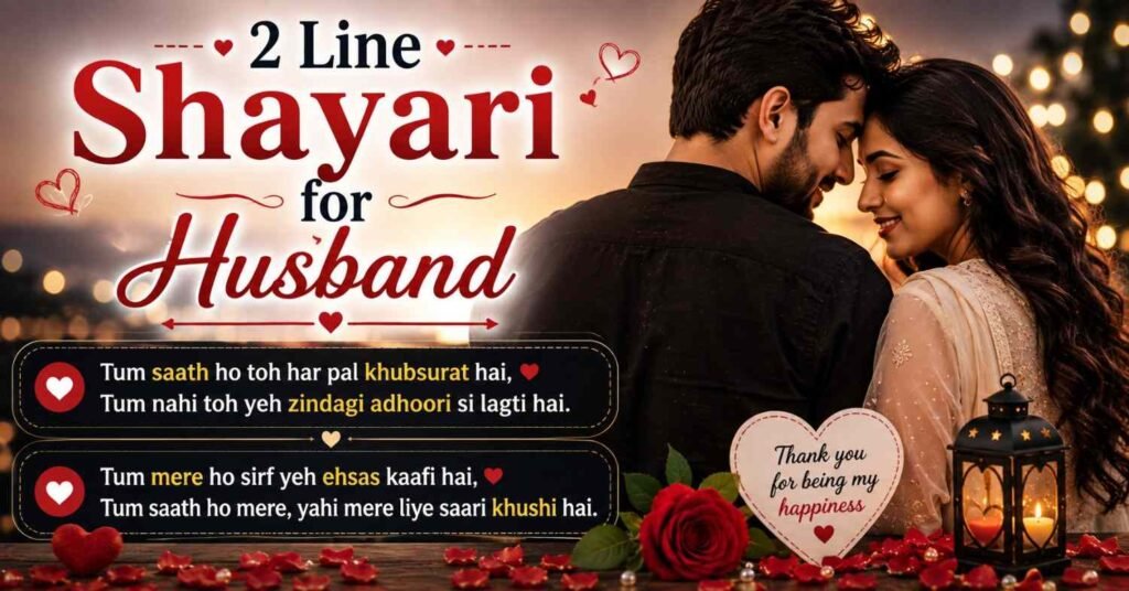  Best Husband Shayari | Love Shayari for Husband 2026