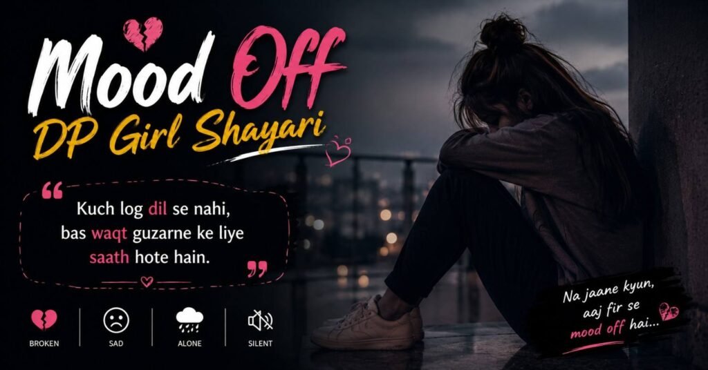 Mood Off Shayari | Best Sad Boy & Girl DP Shayari 2026