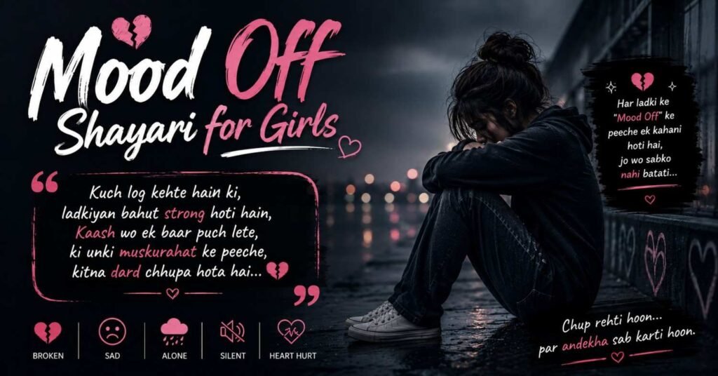 Mood Off Shayari | Best Sad Boy & Girl DP Shayari 2026