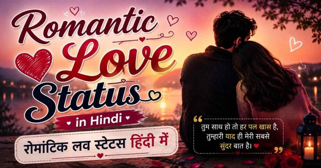 Love Status in Hindi – लव स्टेटस हिंदी में