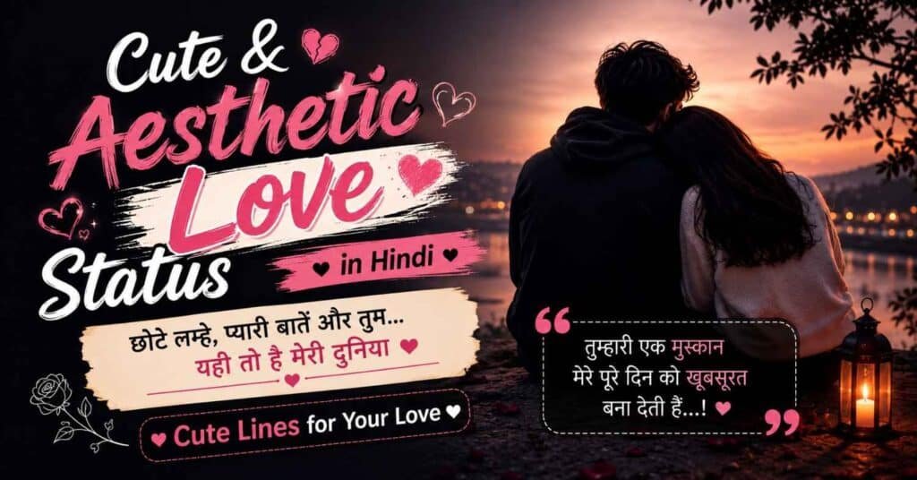 Love Status in Hindi – लव स्टेटस हिंदी में