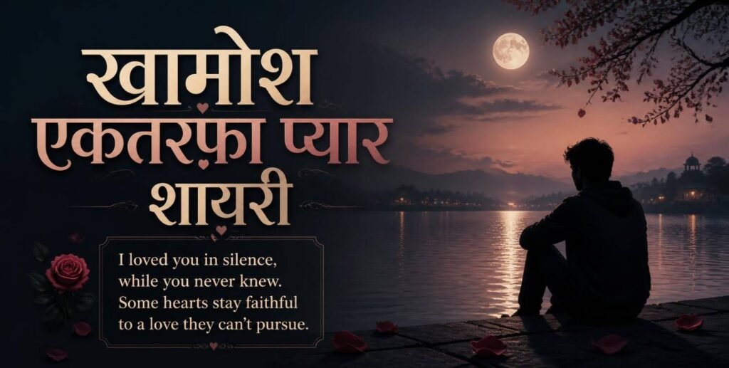 100+ One-Sided Love Shayari in English | Heart-Touching Unrequited Love Shayari