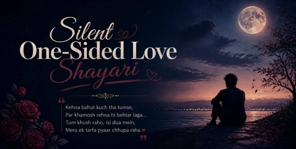 100+ One-Sided Love Shayari in English | Heart-Touching Unrequited Love Shayari