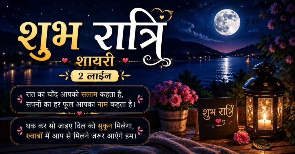 Good Night Shayari | Best शुभ रात्रि शायरी Collection 2026