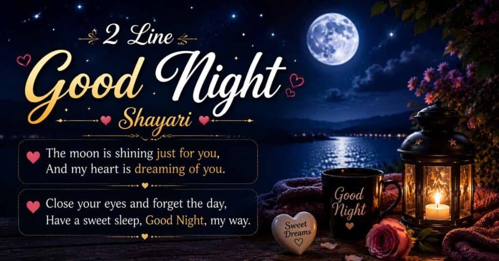 Good Night Shayari | Best शुभ रात्रि शायरी Collection 2026