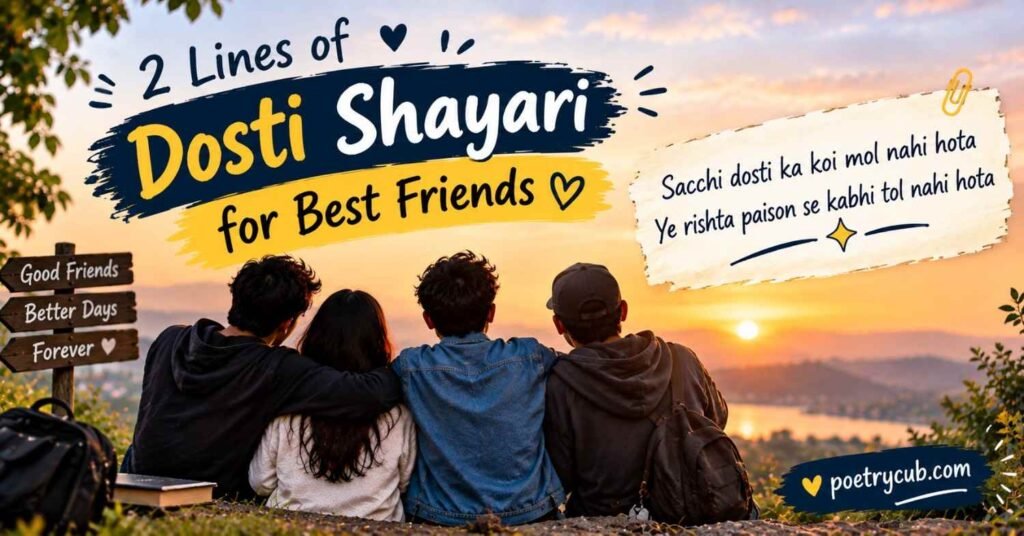 Friendship Dosti Shayari: Top 100+ Best Lines You'll Love