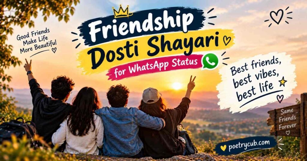 Friendship Dosti Shayari: Top 100+ Best Lines You'll Love