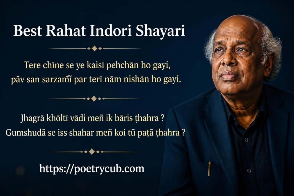 Rahat Indori – Famous Shayari & Best Poetry Collection