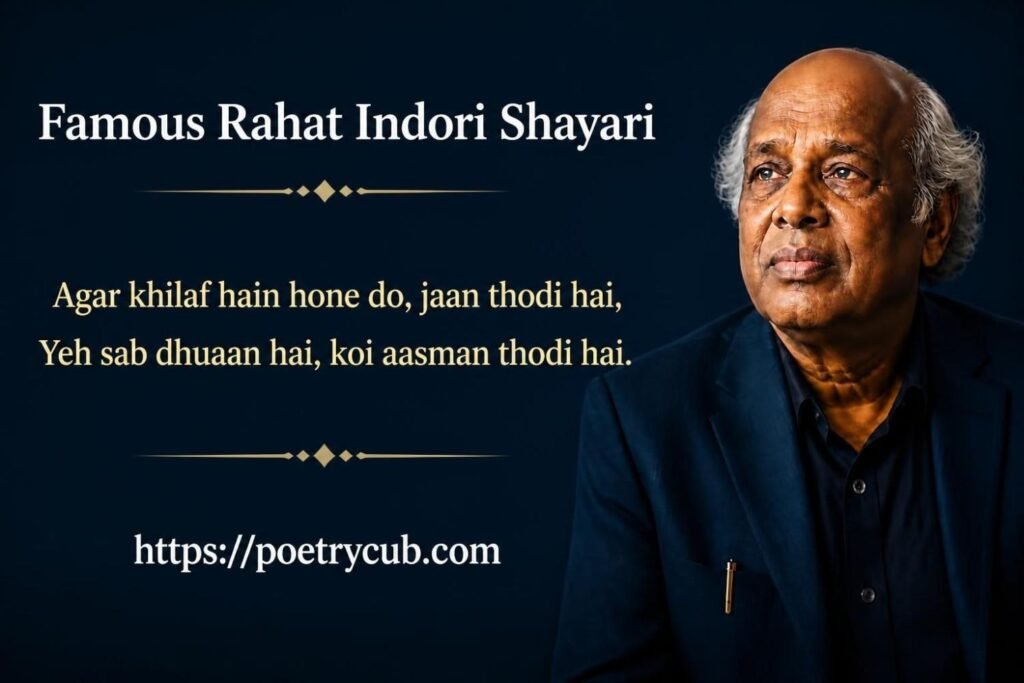 Rahat Indori – Famous Shayari & Best Poetry Collection