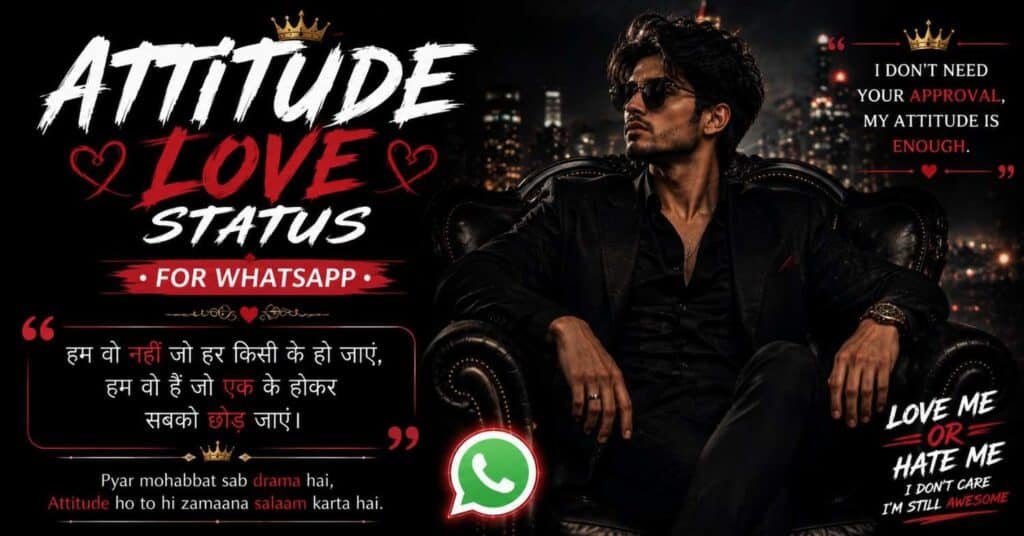 Attitude Love Status
