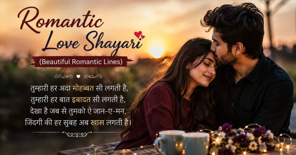 Romantic Shayari – रोमांटिक शायरी