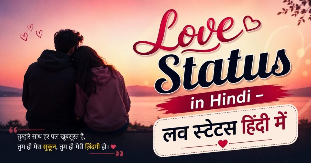 Love Status in Hindi – लव स्टेटस हिंदी में