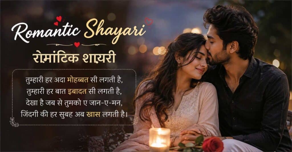 Romantic Shayari – रोमांटिक शायरी