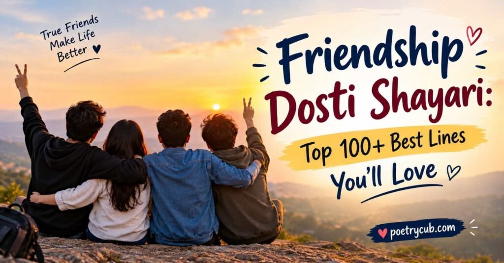 Friendship Dosti Shayari: Top 100+ Best Lines You'll Love