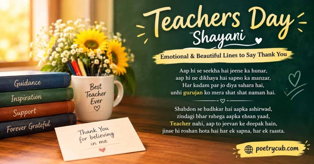 Teachers Day Shayari: Emotional & Beautiful Lines to Say Thank You